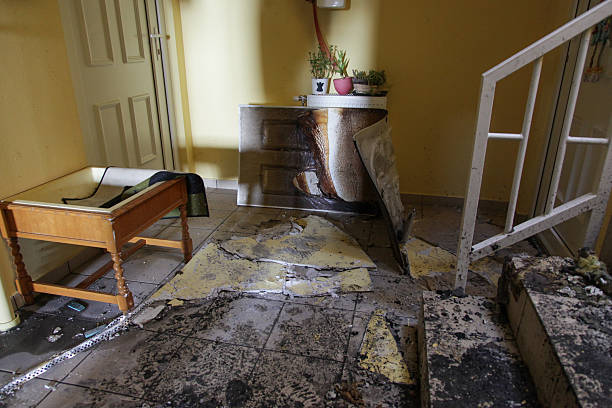 Home burnt after fire