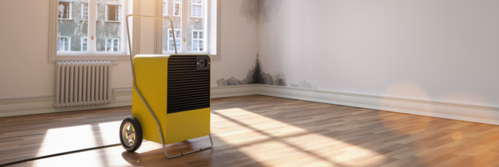 mold remediation machine in a room with mold