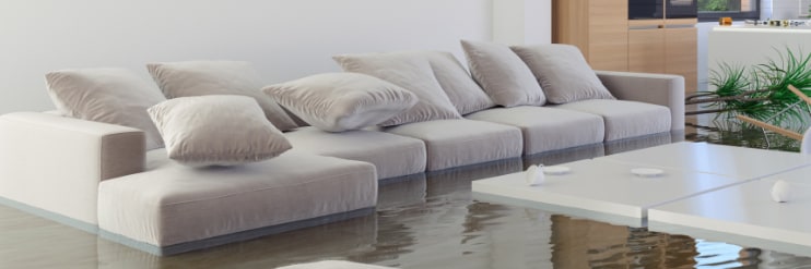 Home flooded from storm