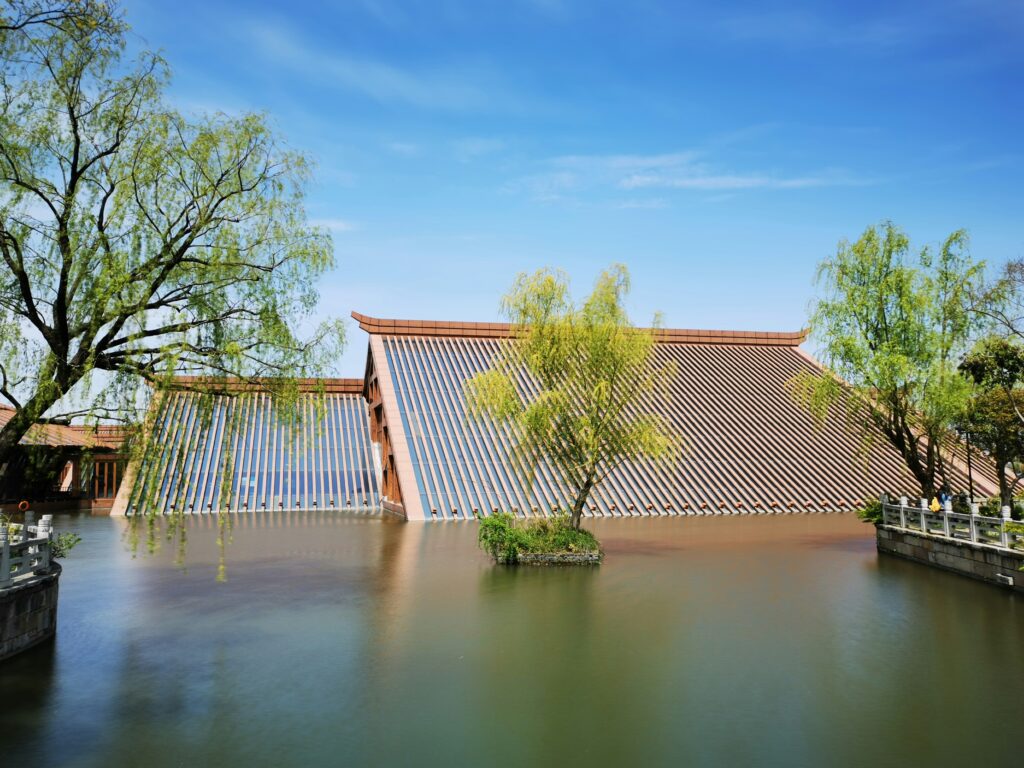 Home that was damaged from flooding