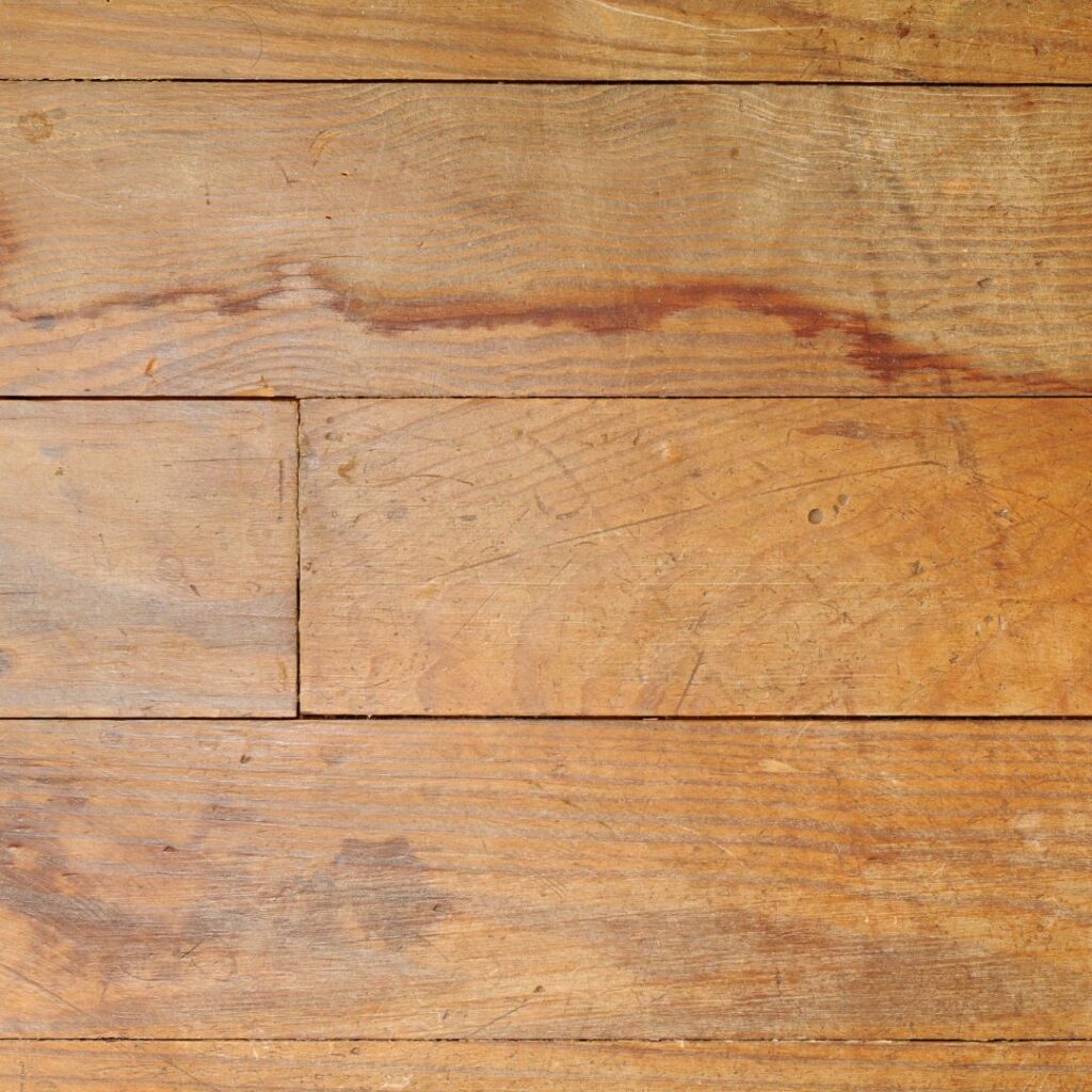 Water damaged hardwood floor