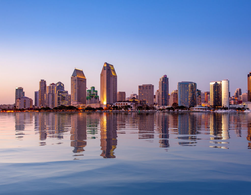 waterfront image of San Diego cityscape